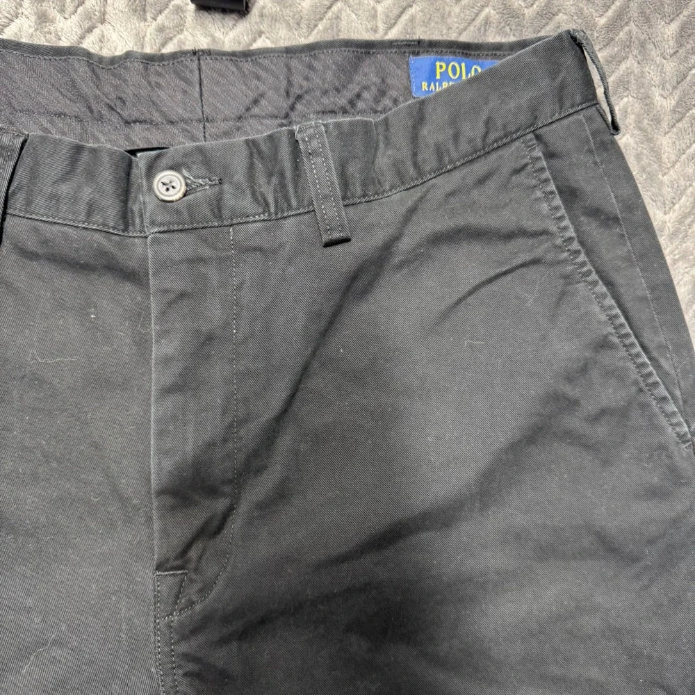 Polo Ralph Lauren Chinos 34/34 Black Excellent Classic Fit Cotton Twill (2101)